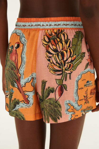 Shorts Estampado Rota Da Praia