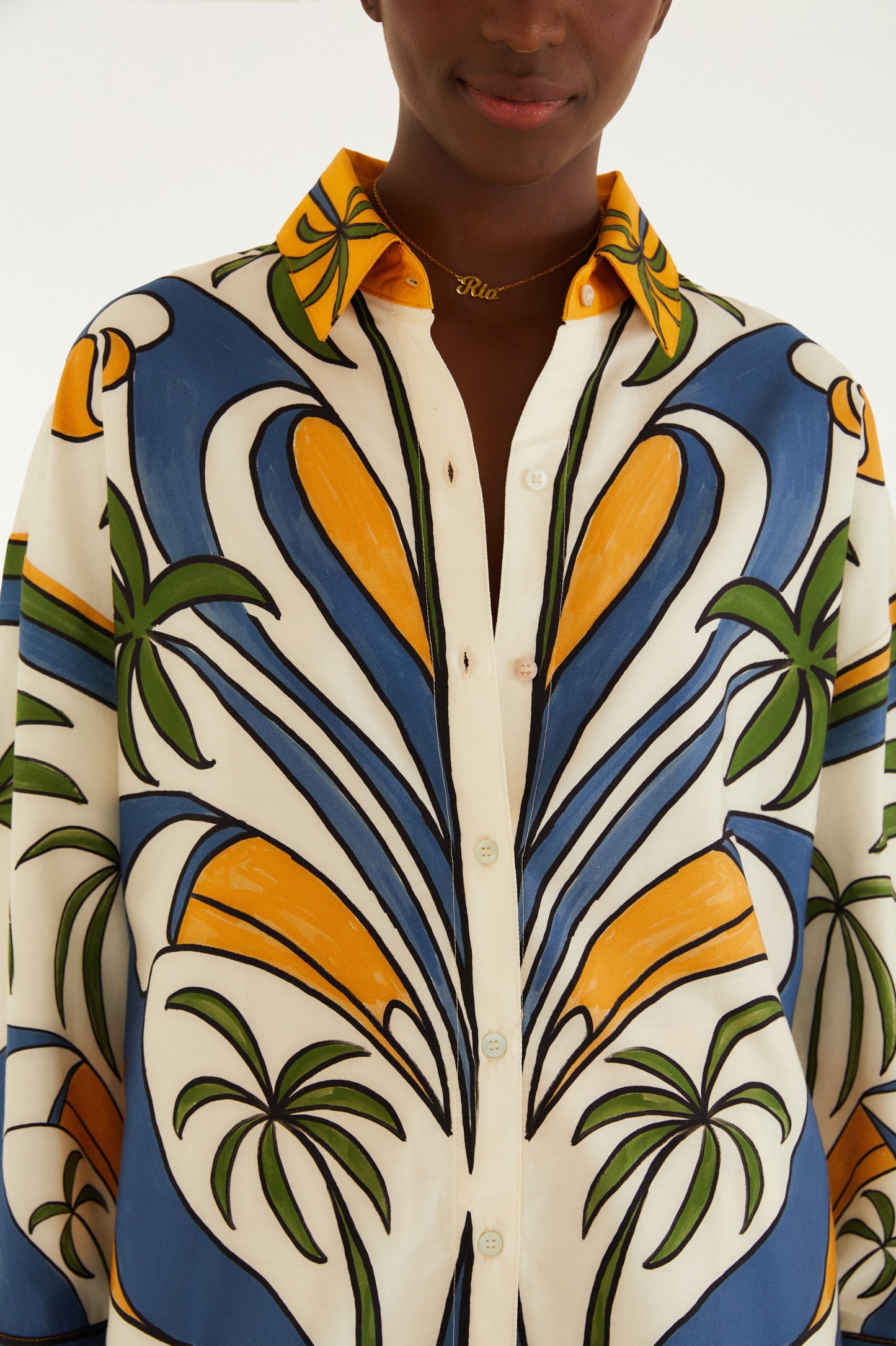 Camisa Estampada Gráfico Tropical