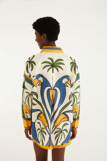 Camisa Estampada Gráfico Tropical