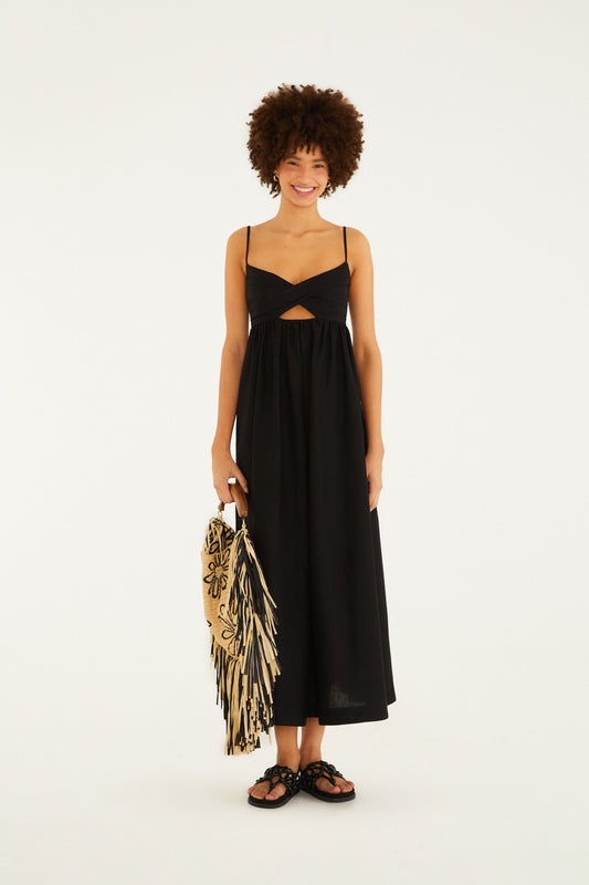 Vestido Cropped Pregas