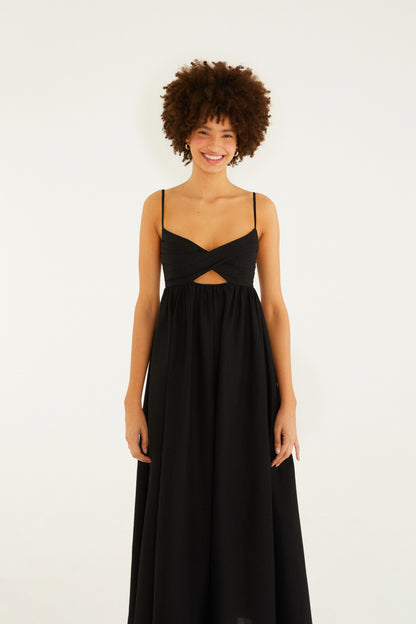 Vestido Cropped Pregas