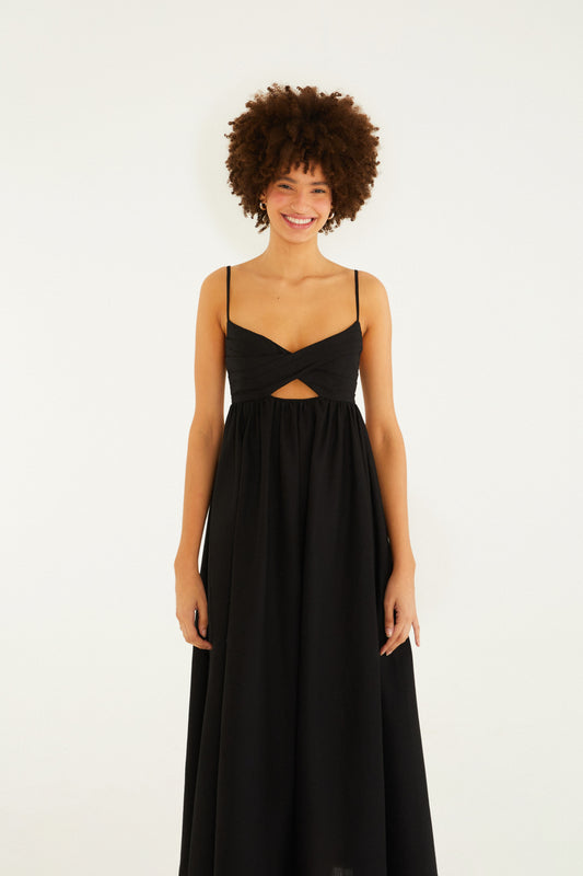 Vestido Cropped Pregas