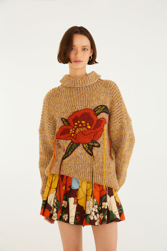 Pull Tricot Mesclado Farmrio