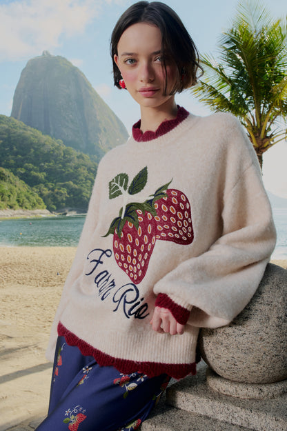 Sueter Tricot Morango