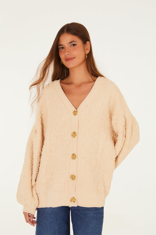 Cardigan Tricot Longo Farm