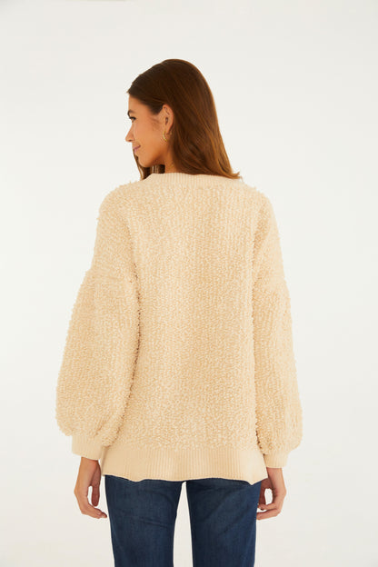 Cardigan Tricot Longo Farm