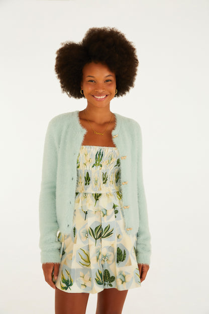Cardigan Pelinho Curto Slim