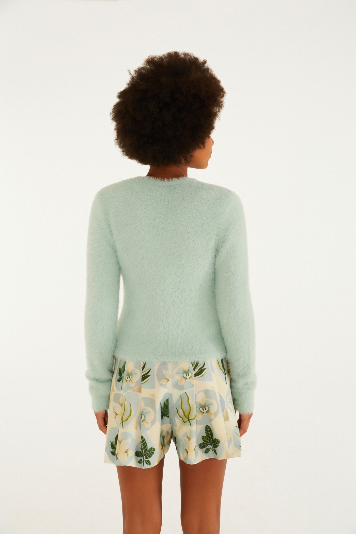 Cardigan Pelinho Curto Slim