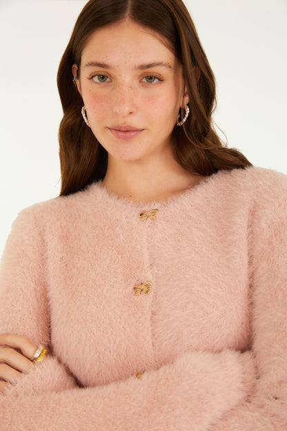 Cardigan Pelinho Curto Slim