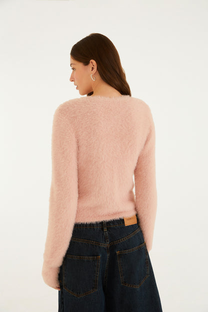 Cardigan Pelinho Curto Slim