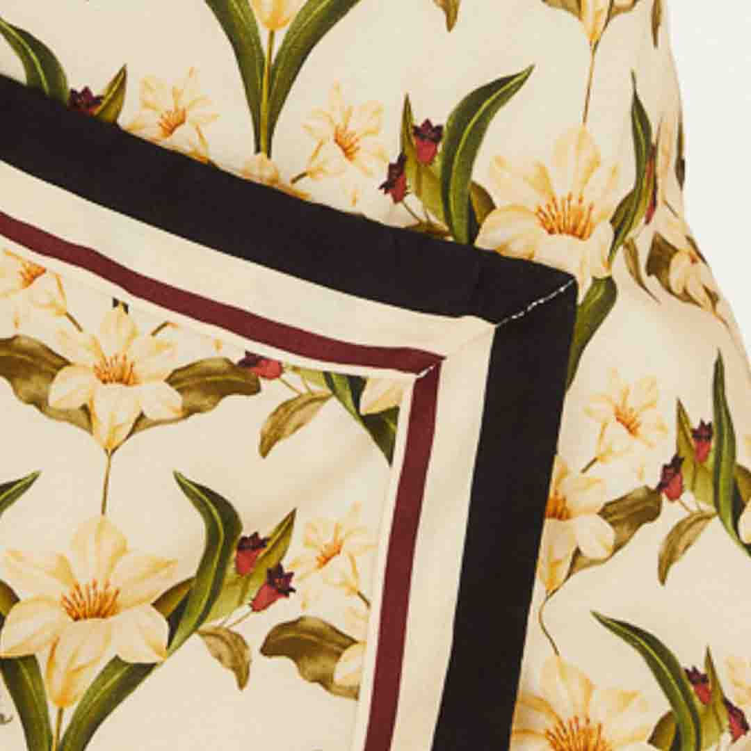 Vestido Cropped Estampado Lenço Polina