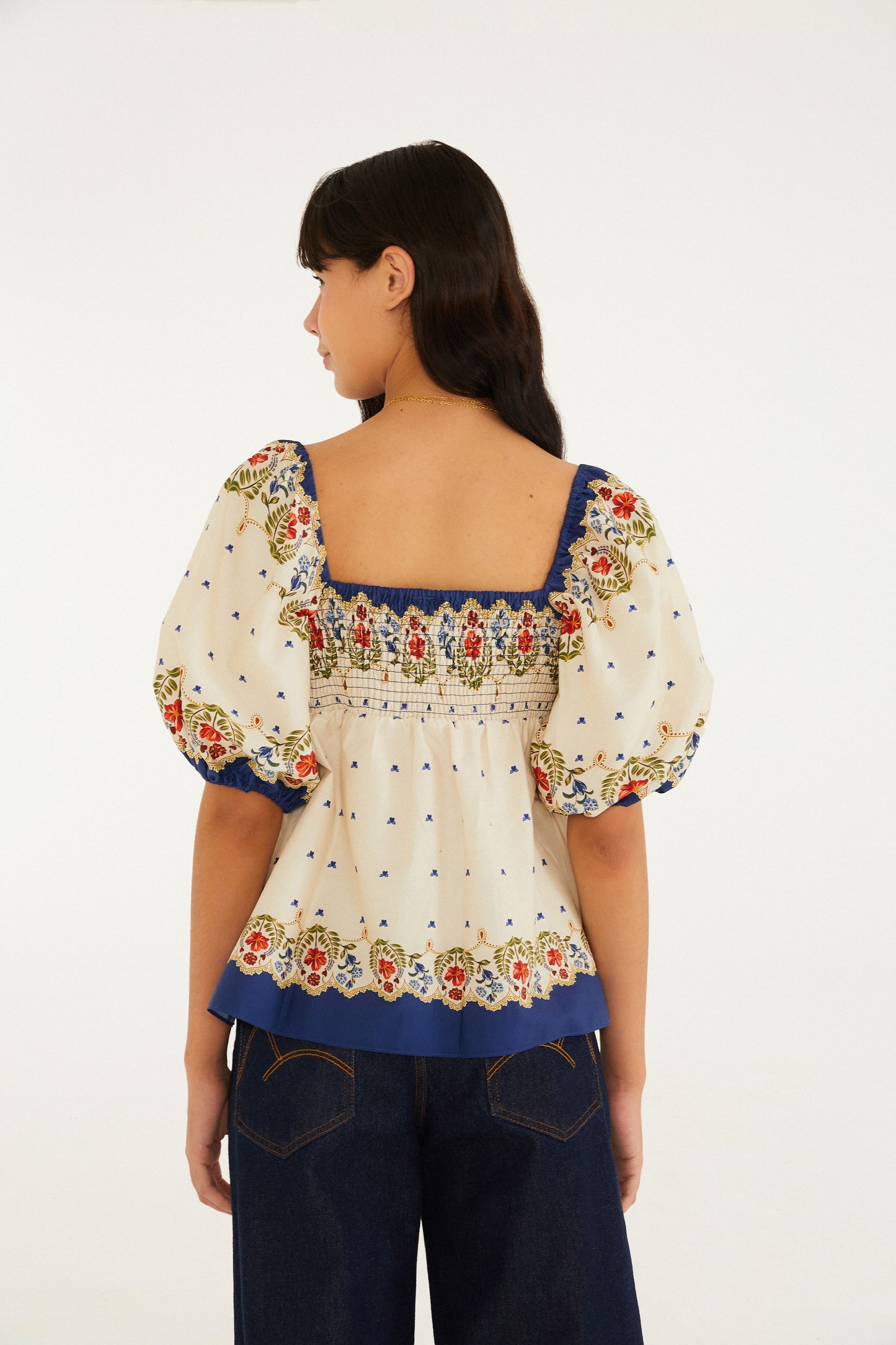 Blusa Estampada Floral Sereno