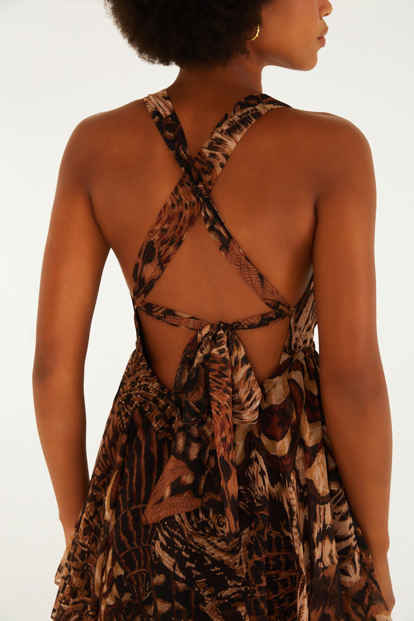 Vestido Largo Estampado Camu