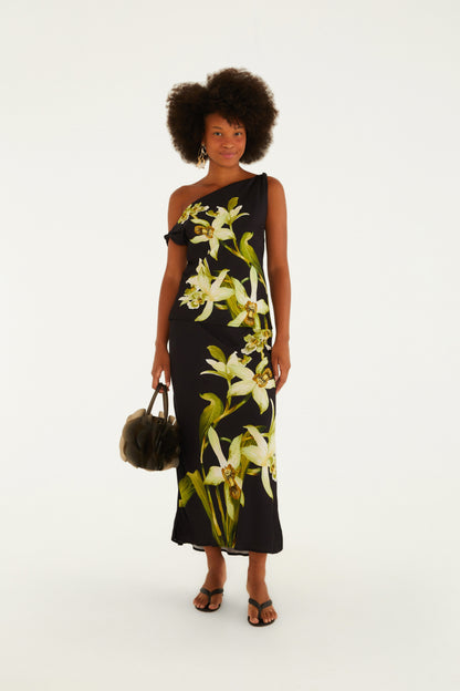 Blusa Estampada Floral Orquídea