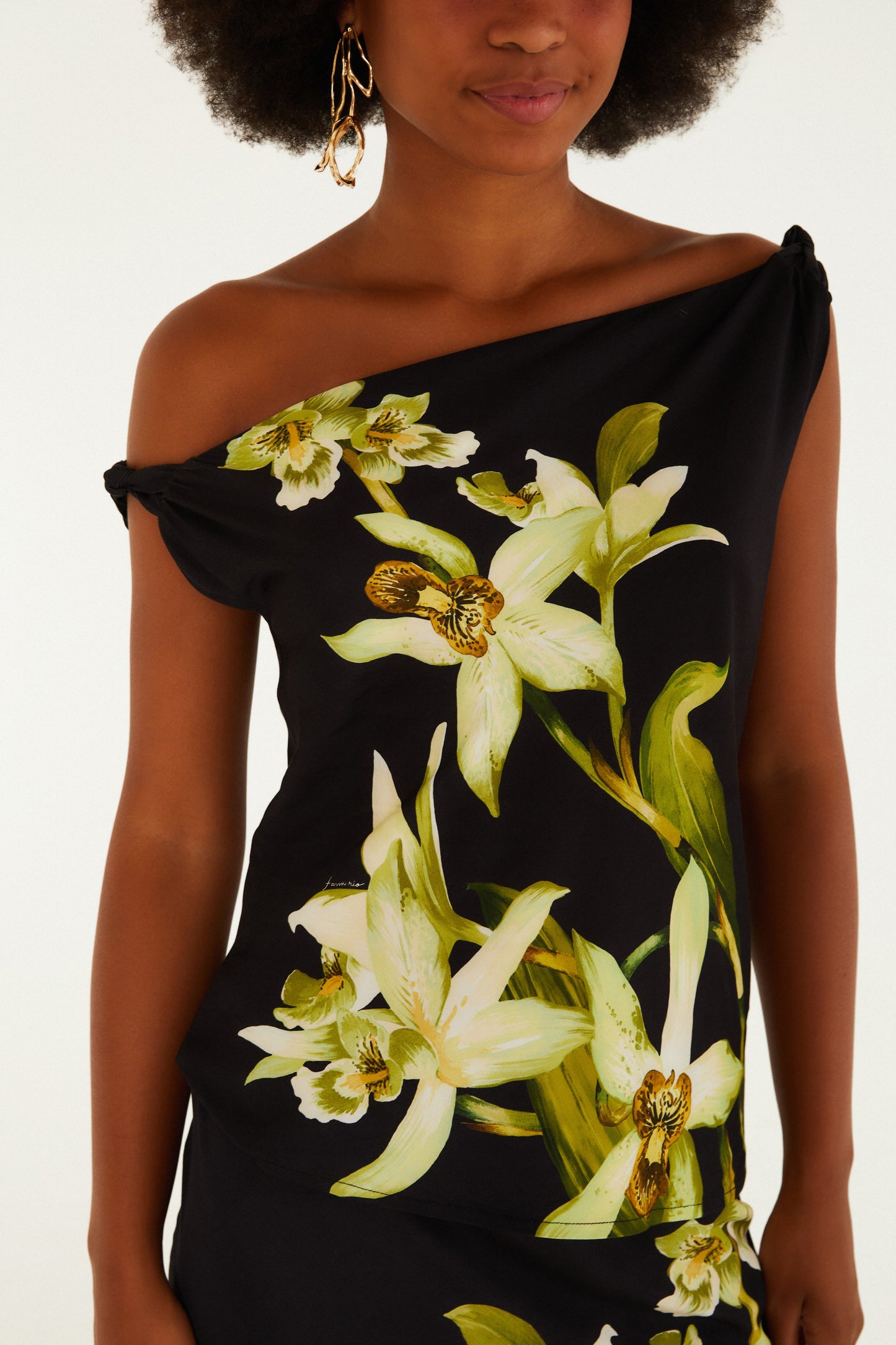 Blusa Estampada Floral Orquídea