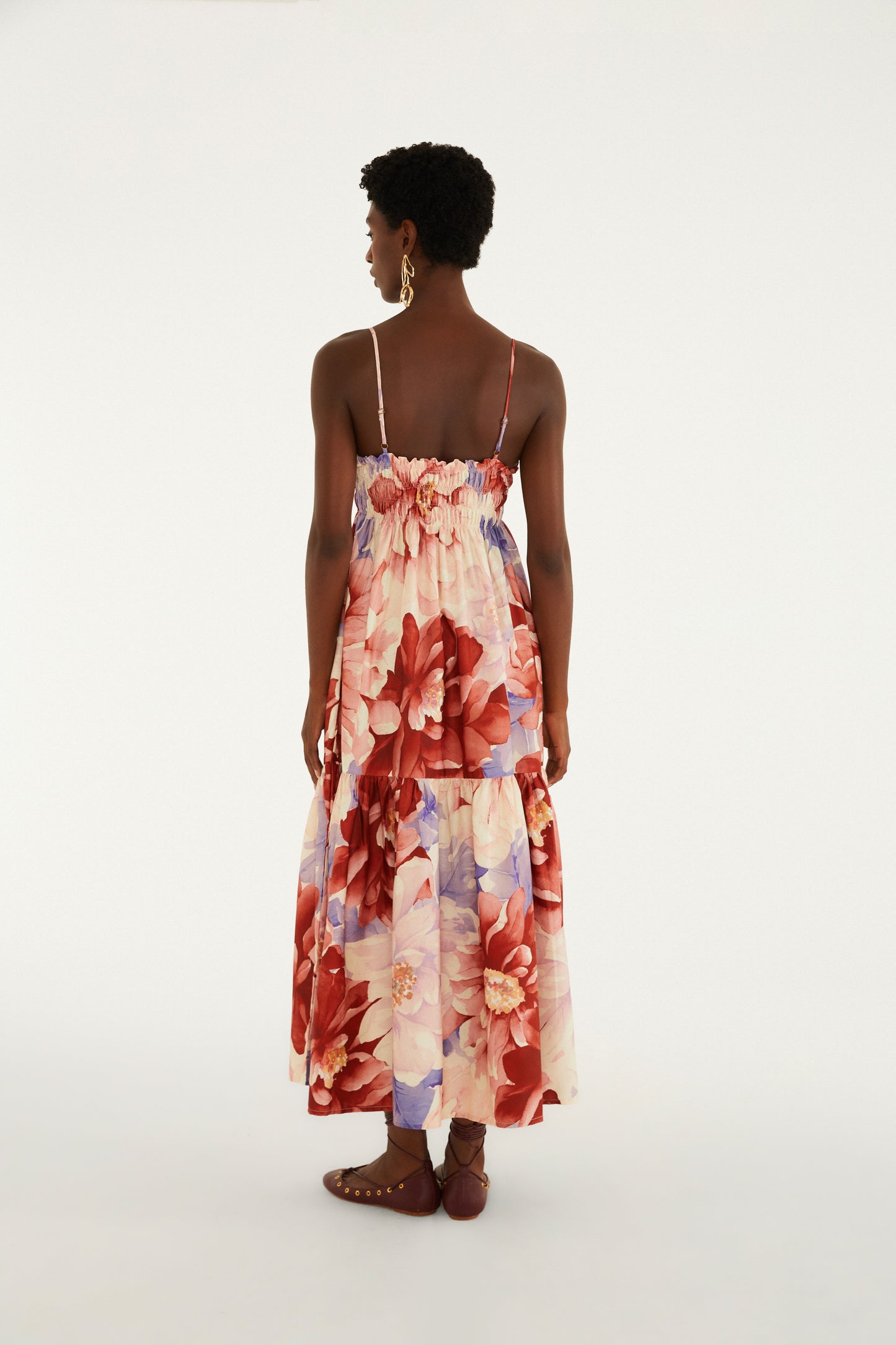 Vestido Cropped Estampado Floral Doce