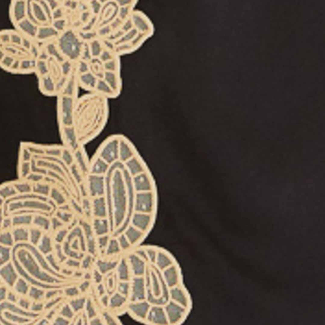Túnica Artesanal Floral Renda