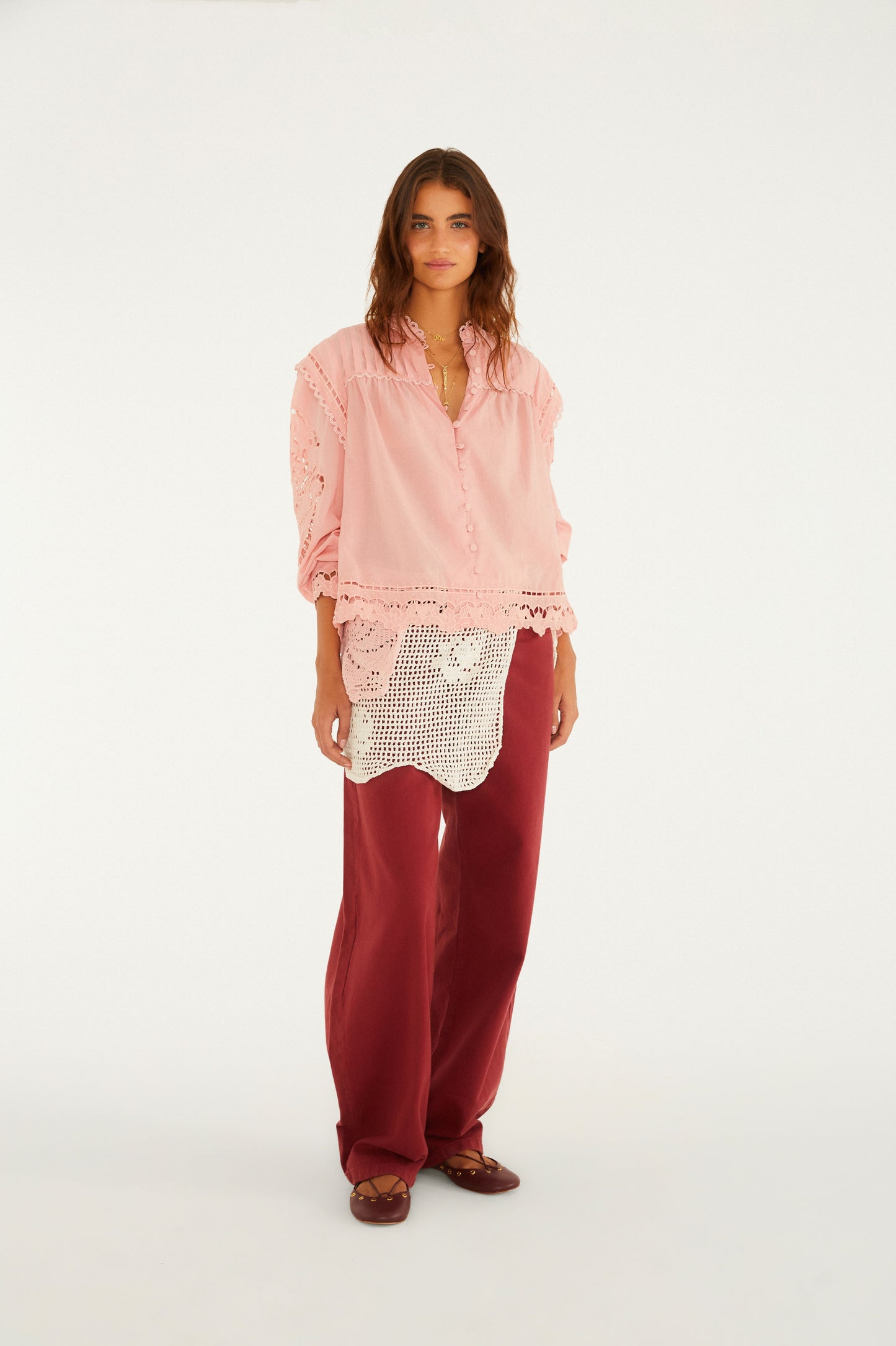 Blusa Artesanal Richelieu Lenço