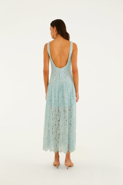 Vestido Cropped Artesanal Renda Maxi