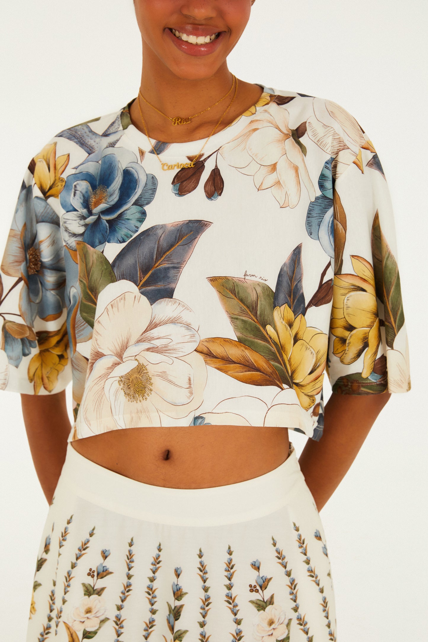 T-Shirt Cropped Jardim Guanabara