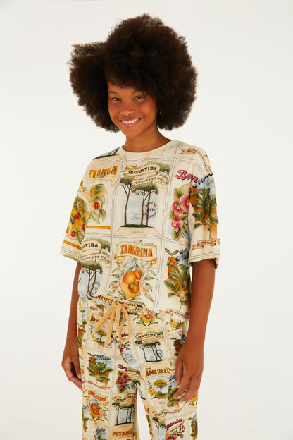 T-Shirt Básica Selos Do Brasil