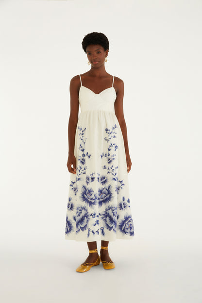 Vestido Cropped Estampado Nara Floral