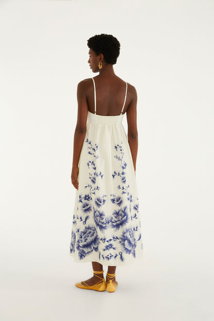 Vestido Cropped Estampado Nara Floral