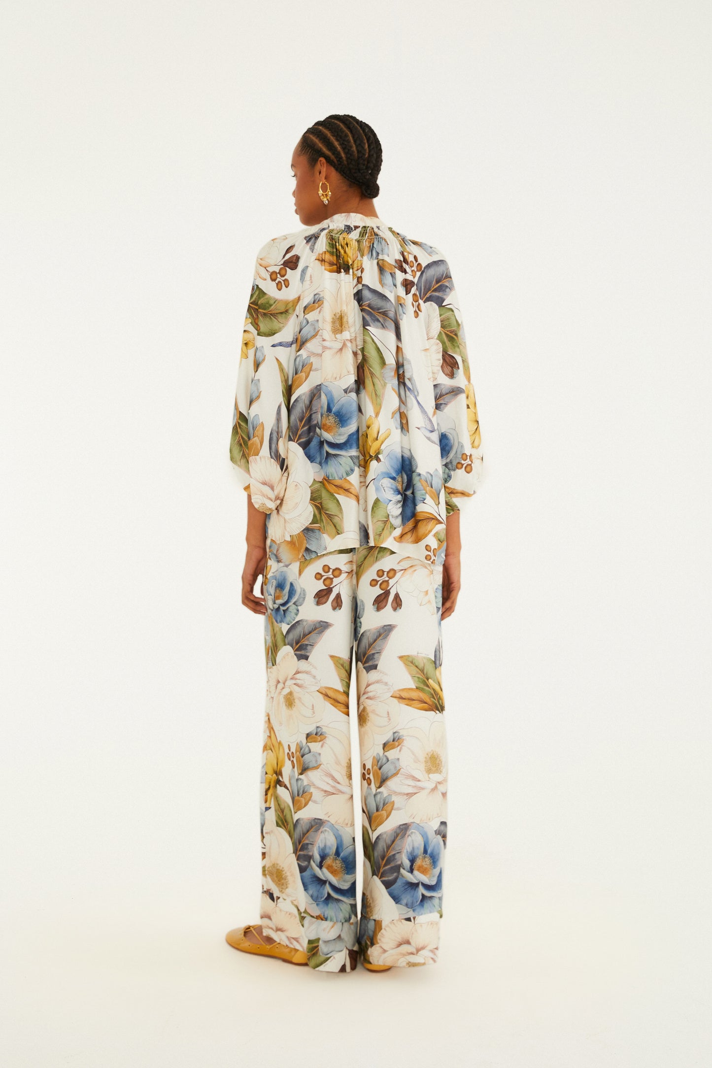 Pantalón Estampada Jardim Guanabara