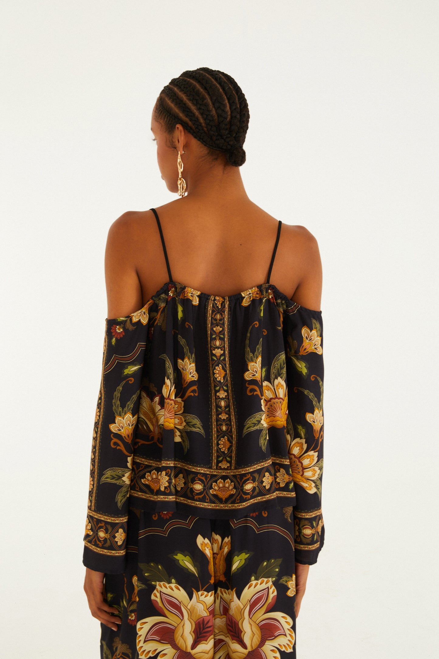 Blusa Estampada Jardim Majestoso