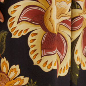 Pantalón Estampada Jardim Majestoso