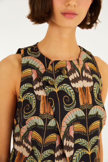 Blusa Colete Estampada Tucano Real