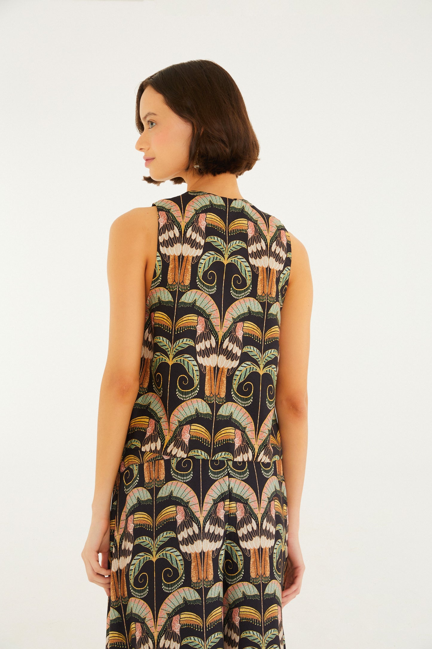 Blusa Colete Estampada Tucano Real