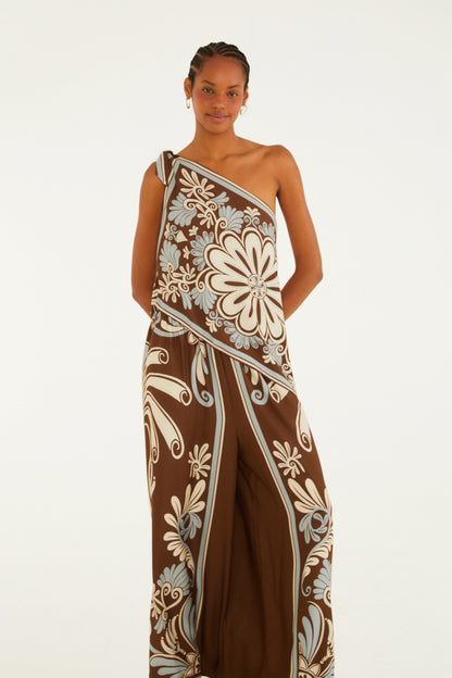Jumpsuit Estampado Coletânea Tropical