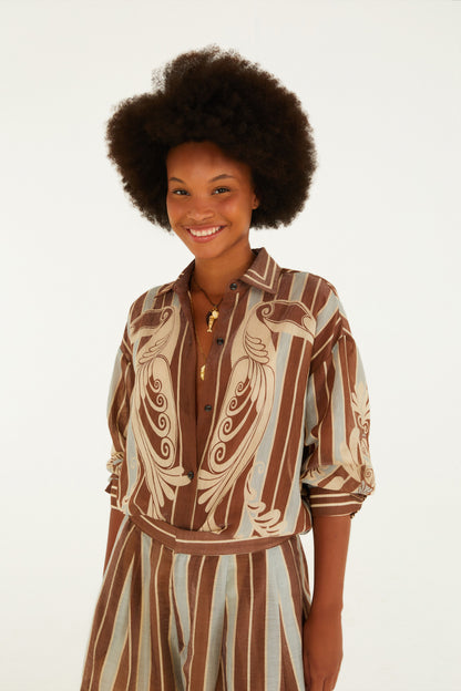 Camisa Estampada Coletânea Tropical