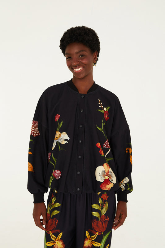 Abrigo Estampado Floral Diva
