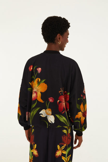 Abrigo Estampado Floral Diva