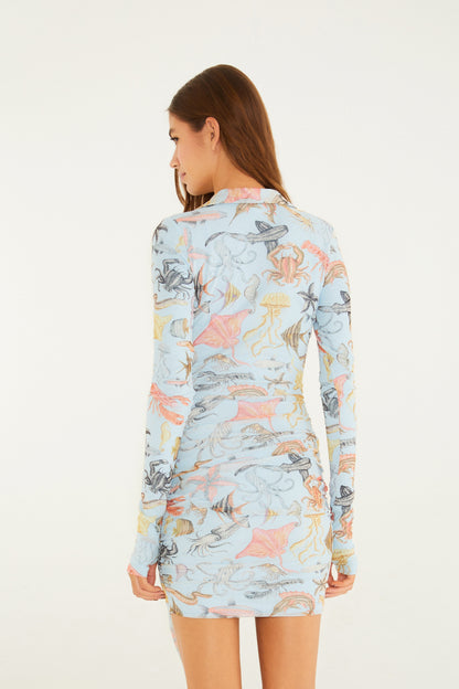 Vestido Polo Tule Vida Marinha