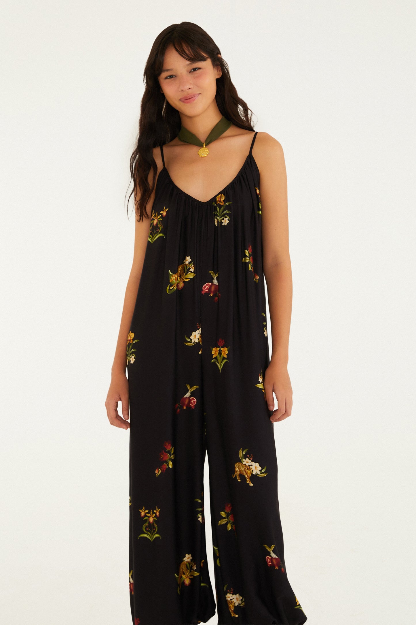 Jumpsuit Estampado Selva Da Noite