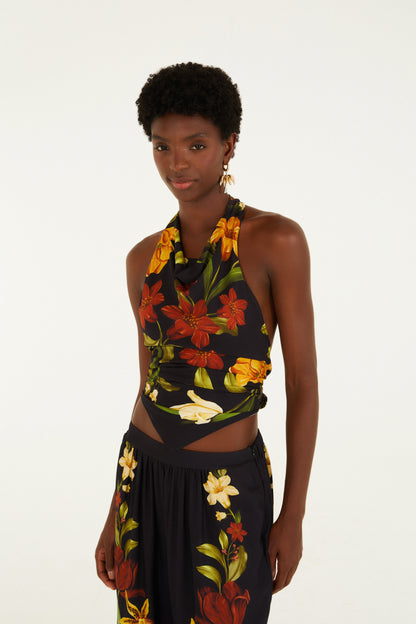 Blusa Estampada Selva De Flor