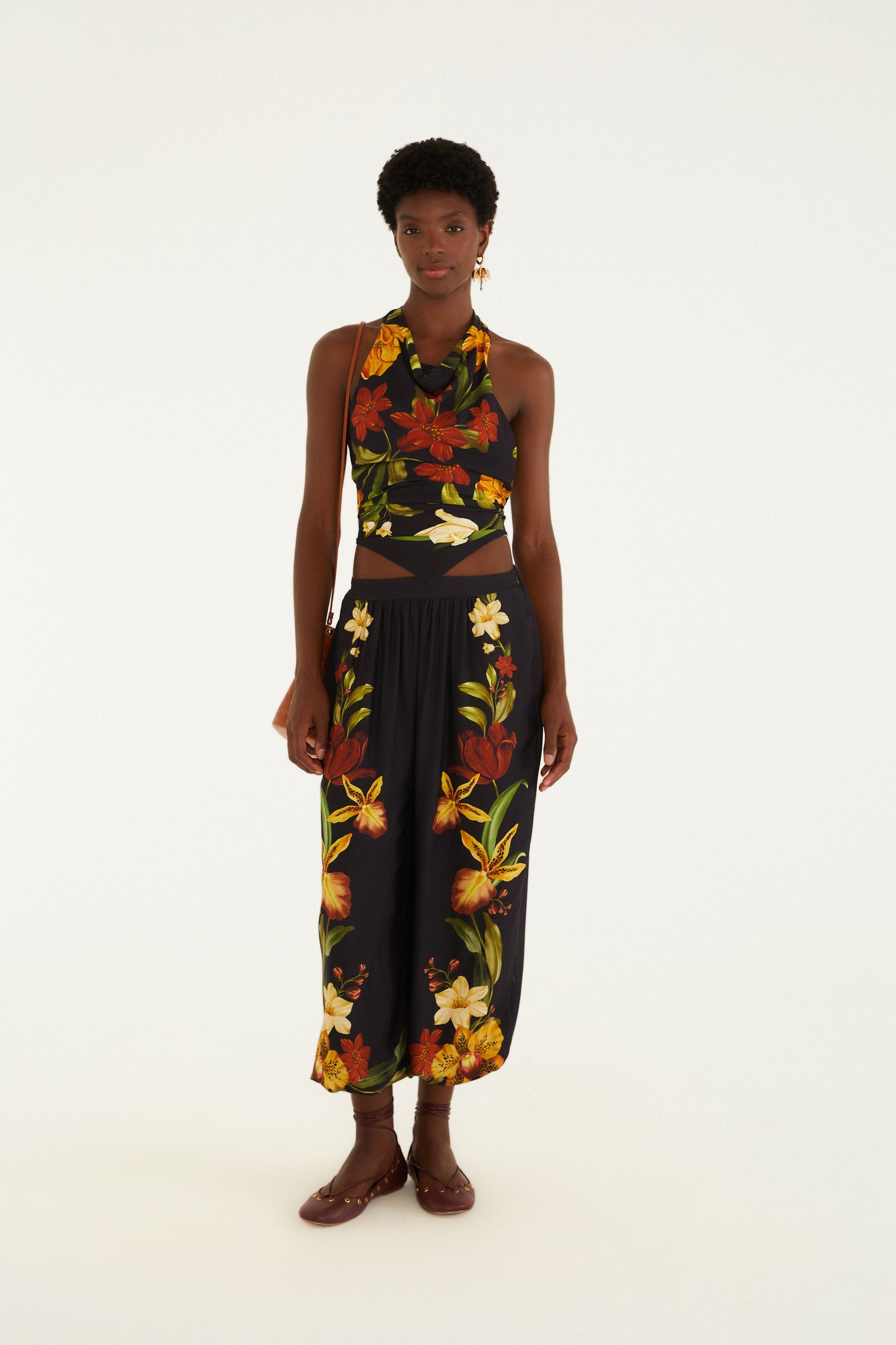 Pantalón Aladim Estampada Selva De Flor