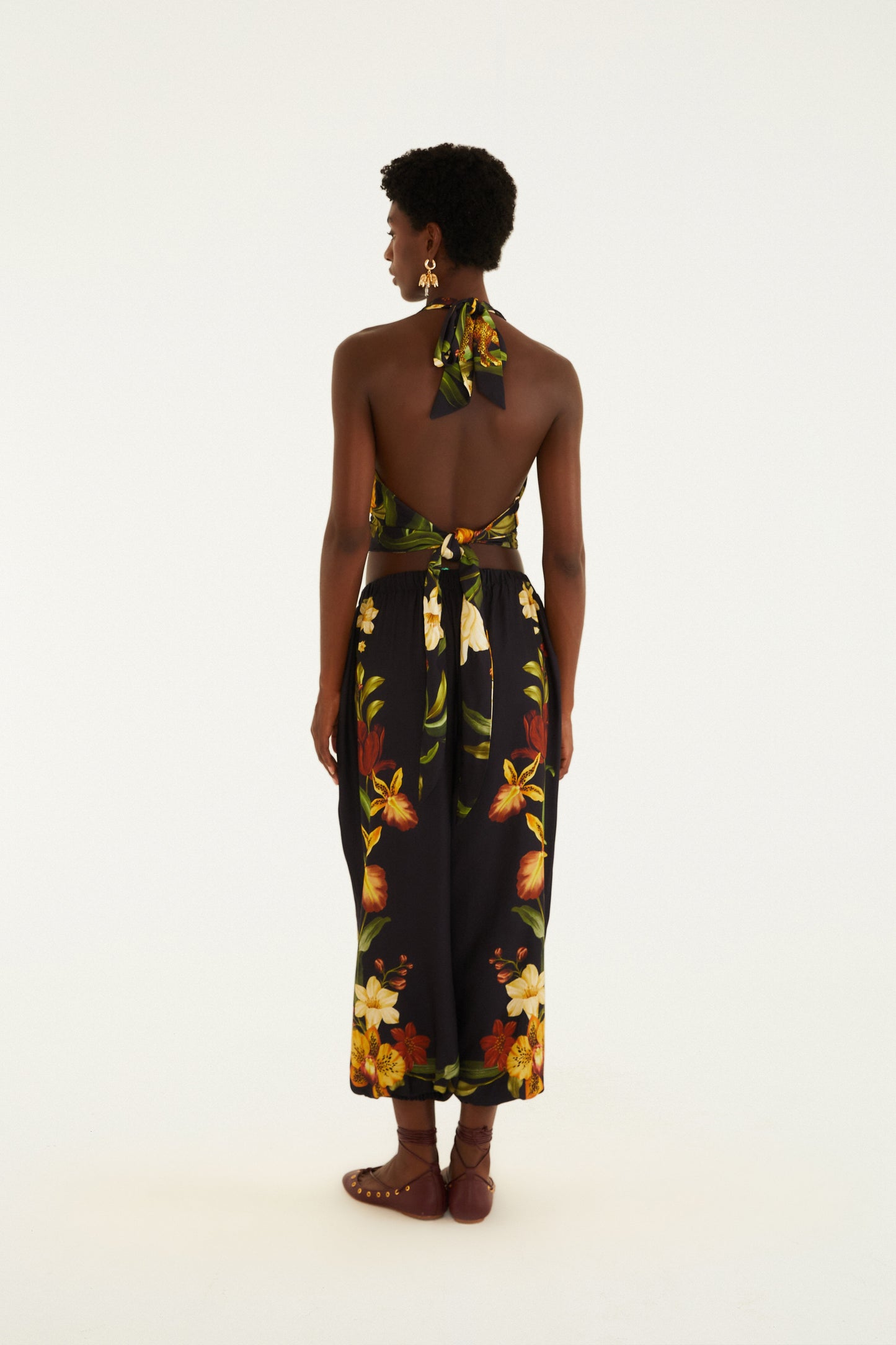 Pantalón Aladim Estampada Selva De Flor