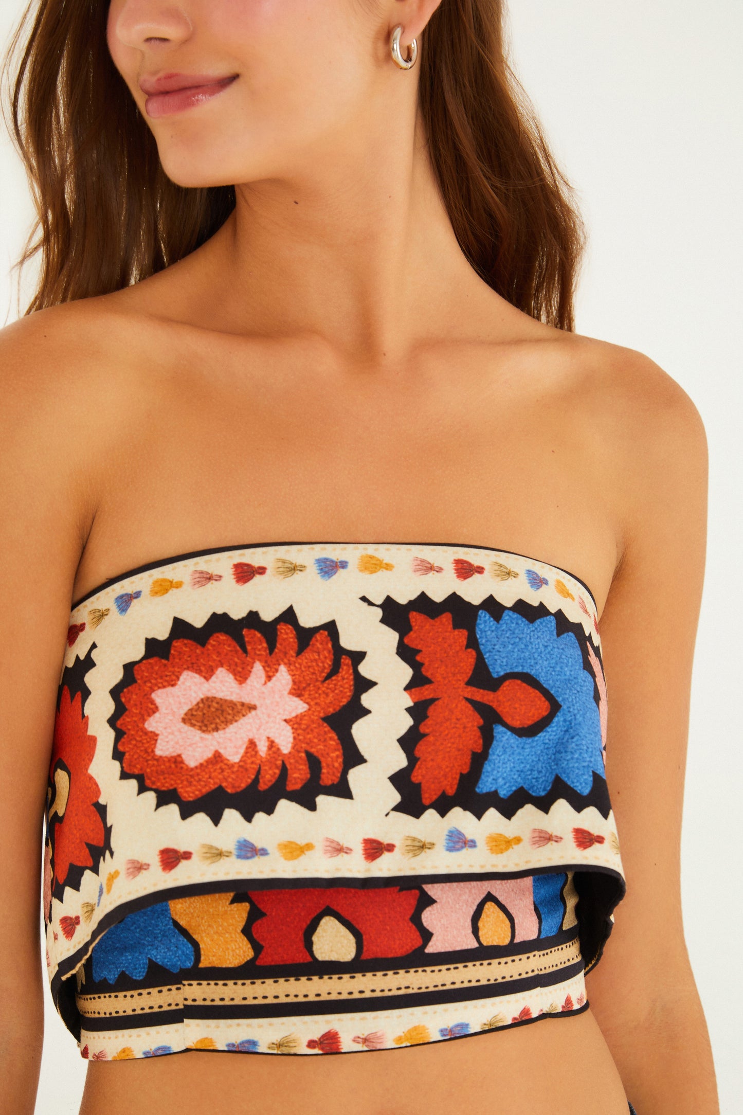 Top Estampado Antuerpia Lenço