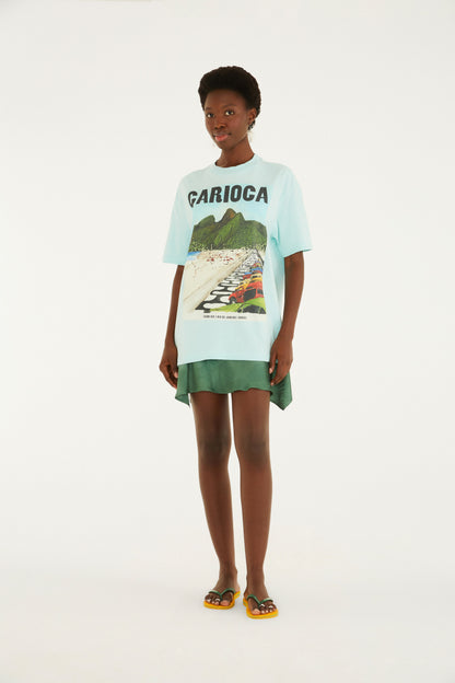 T-Shirt Media Paisagem Carioca Dois Irmãos