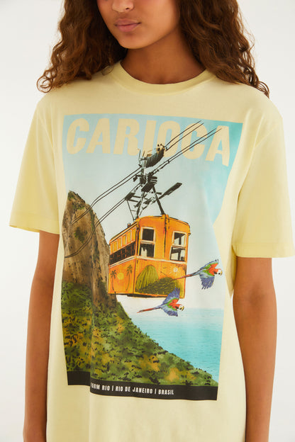 T-Shirt Media Paisagem Carioca Bondinho