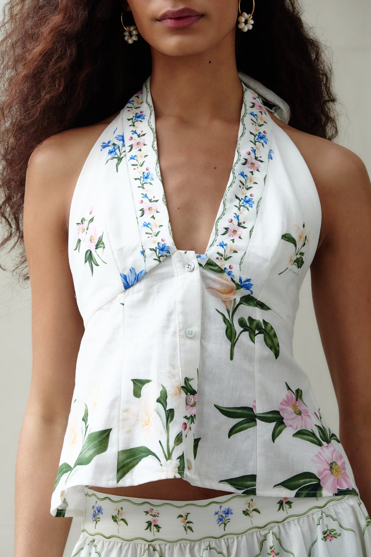 Blusa Estampada Aquaflora