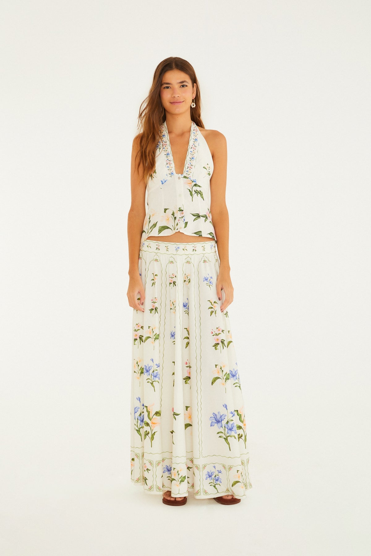 Blusa Estampada Aquaflora