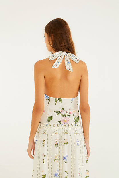 Blusa Estampada Aquaflora