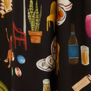 Pantalón Pantalona Estampada Boteco Carioca