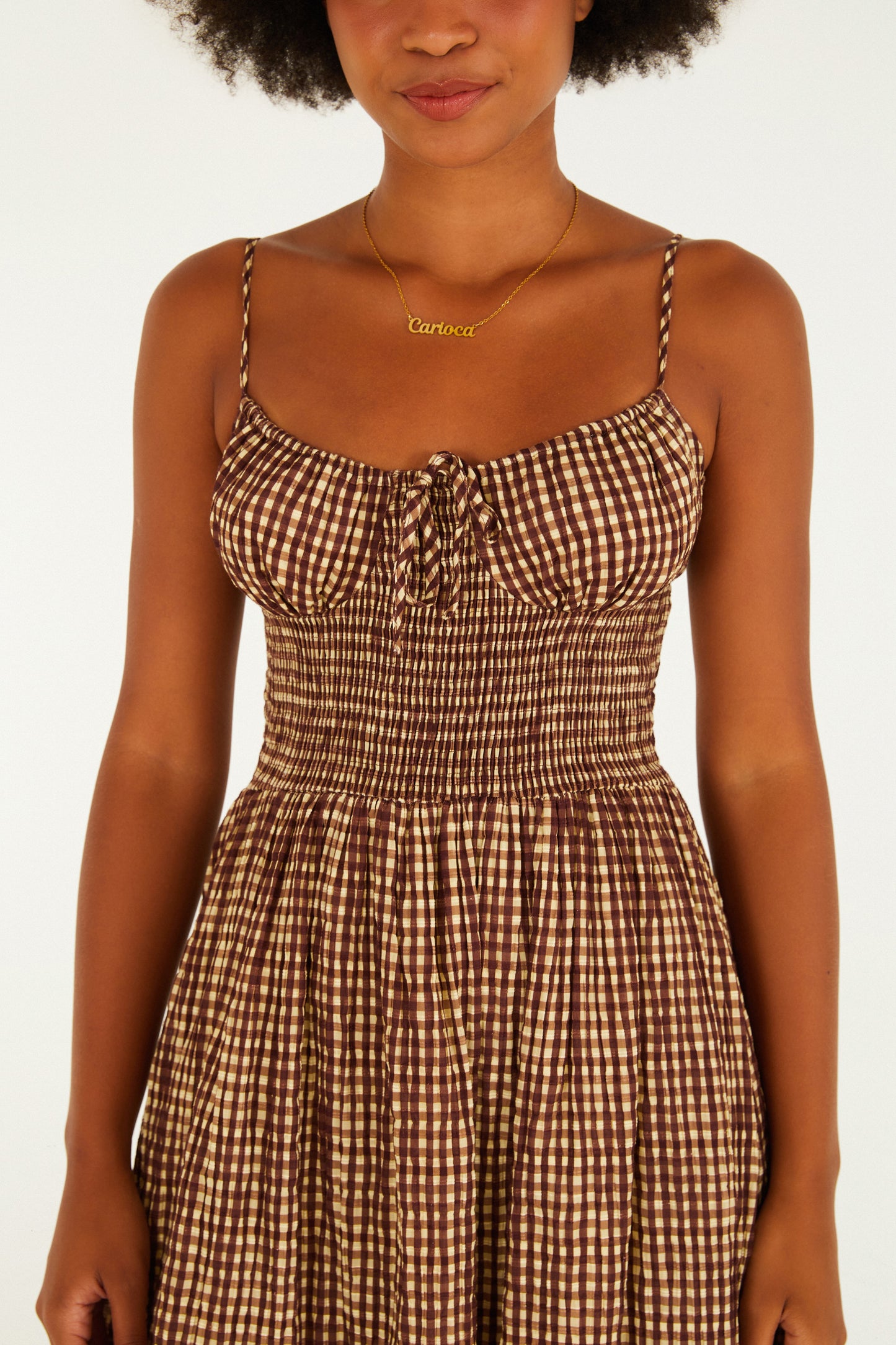 Vestido Largo Xadrez Piquenique