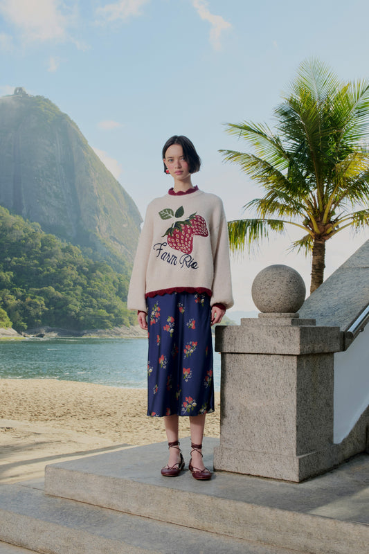 Falda Estampada Doce Morango